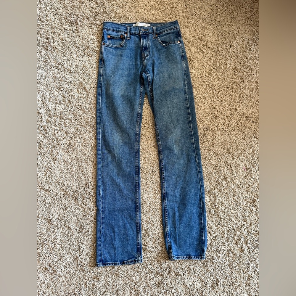 Signature by Levi Strauss Men's Straight Blue Jeans 28 X 36